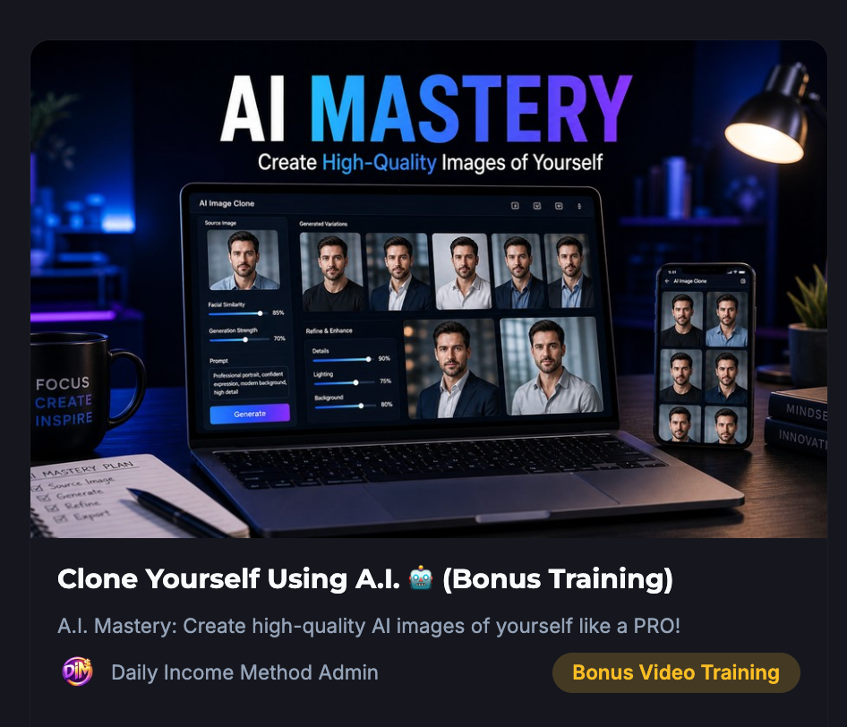 AI Clone Yourself Training