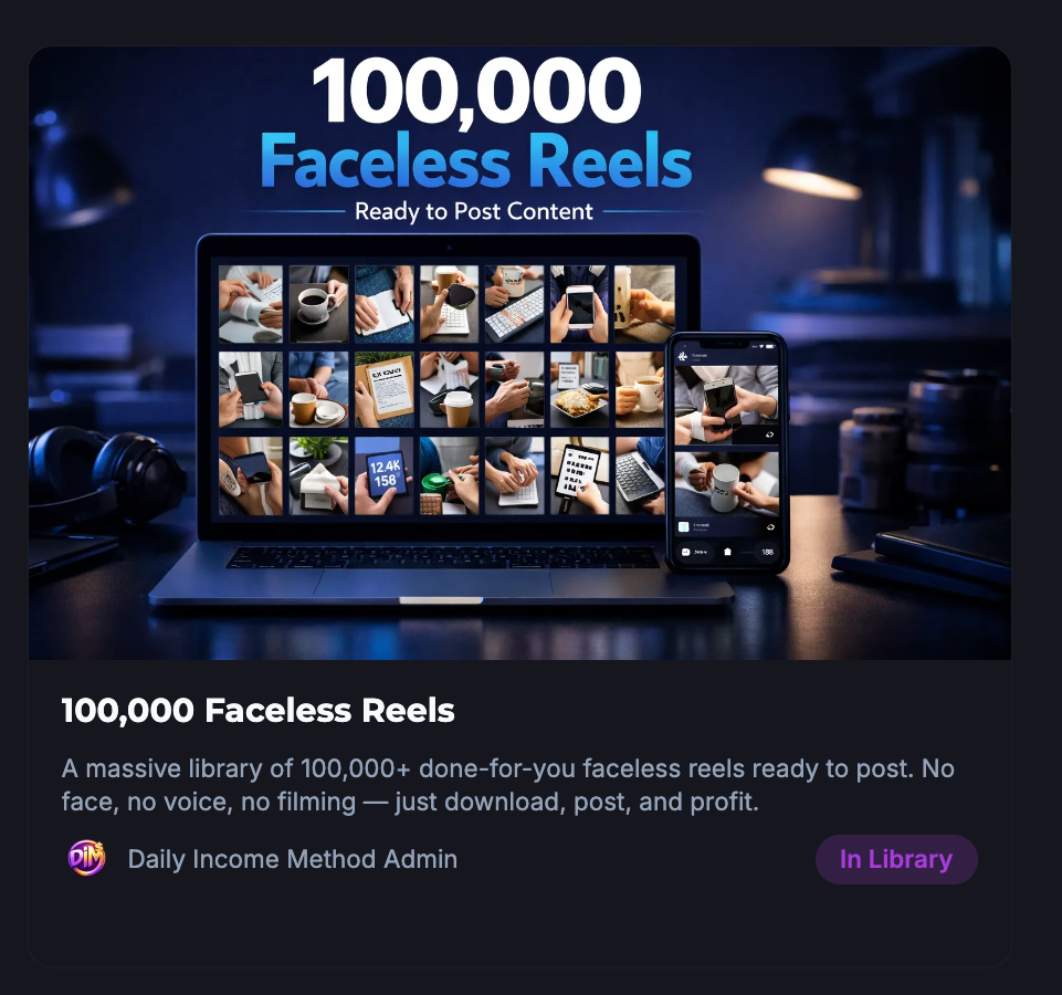 100,000 Faceless Reels